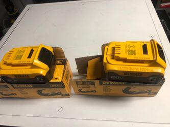 Dewalt batteries. 20v. 5Ah  new $130 for both