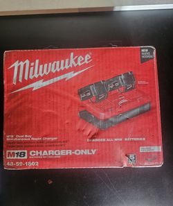 New, Nuevo, Milwaukee
M18 18-Volt Lithium-Ion Dual Bay Rapid Battery Charger