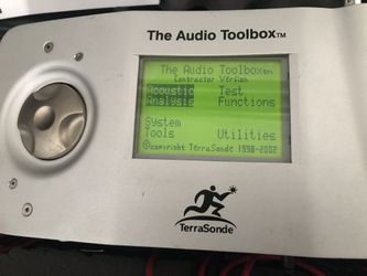 Audio Tool Box From TERRA SONDE (Audio Testing Instrument)