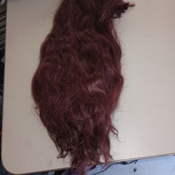 burgundy wig 