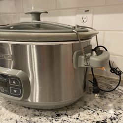 Black Decker stainless steel slow cooker 