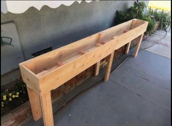 Custom Order Best Most Beautiful Cedar Redwood Planter Box Garden Bed Restaurant Privacy Wood wall
