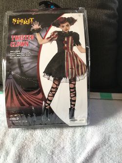 TWISTED CLOWN   CHILD  X-LARGE. 12-14