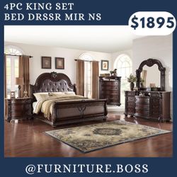 Elegant King Size Bedroom Furniture