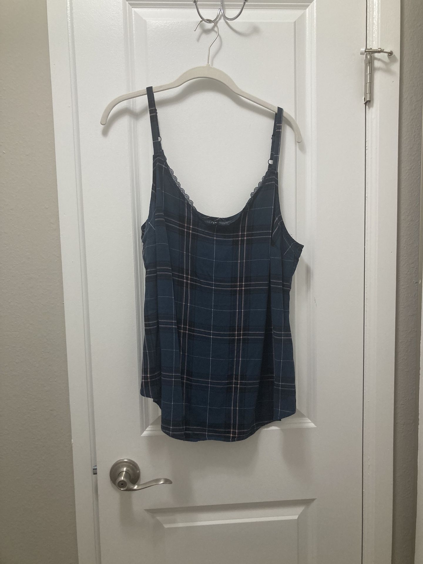 Torrid Navy Plaid Cami