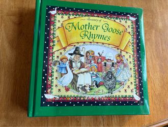 Large 1998 Hardcover Mother Goose Rhymes Childrens Book