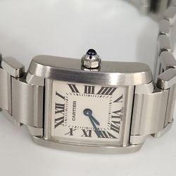 Beautiful Cartier Tank Francaise SM 2384 Quartz Women's Watch