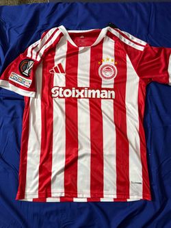 Olympiacos Home Jersey Hormiga #34 Size S to XXL