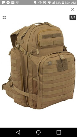 SOG Barrage Tactical Internal Frame Pack Backpack (Clay Brown, X-Large)