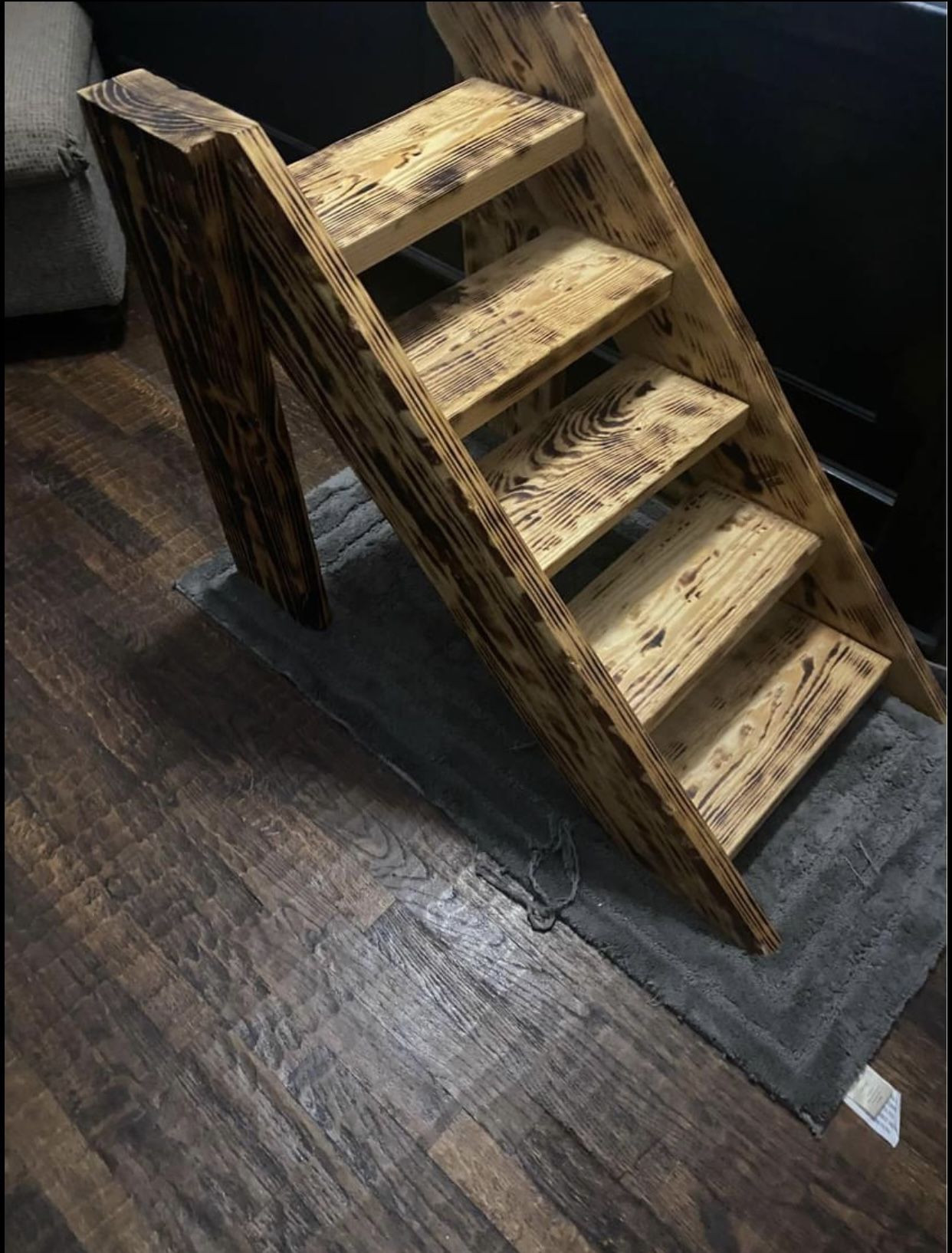 Wood Dog Stairs