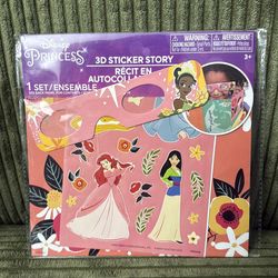 Disney princess 3-D stickers story