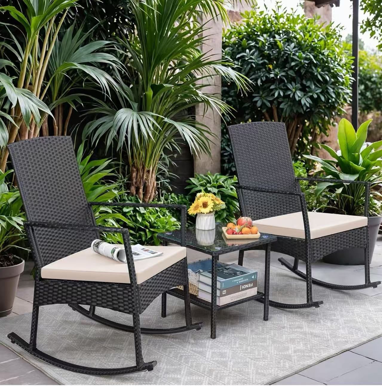 3 Pieces Patio Furniture Set