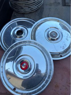 (3 only ) 1956 thunder bird hubcaps