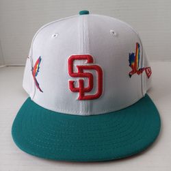 Size 7 3/4 San Diego Padres Honduras City Elements New Era 59FIFTY Fitted Hat
