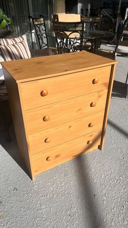4-Drawer Wood Dresser