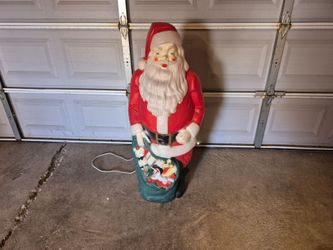 Santa Toy Sack Blow Mold