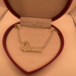 Brass Queen Chain With Zirconias