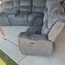 Used Sofa With Recliners. Some Imperfections. $350 As Is 