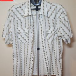 Odo Floral Button-Up Shirt - Size Large (0272)