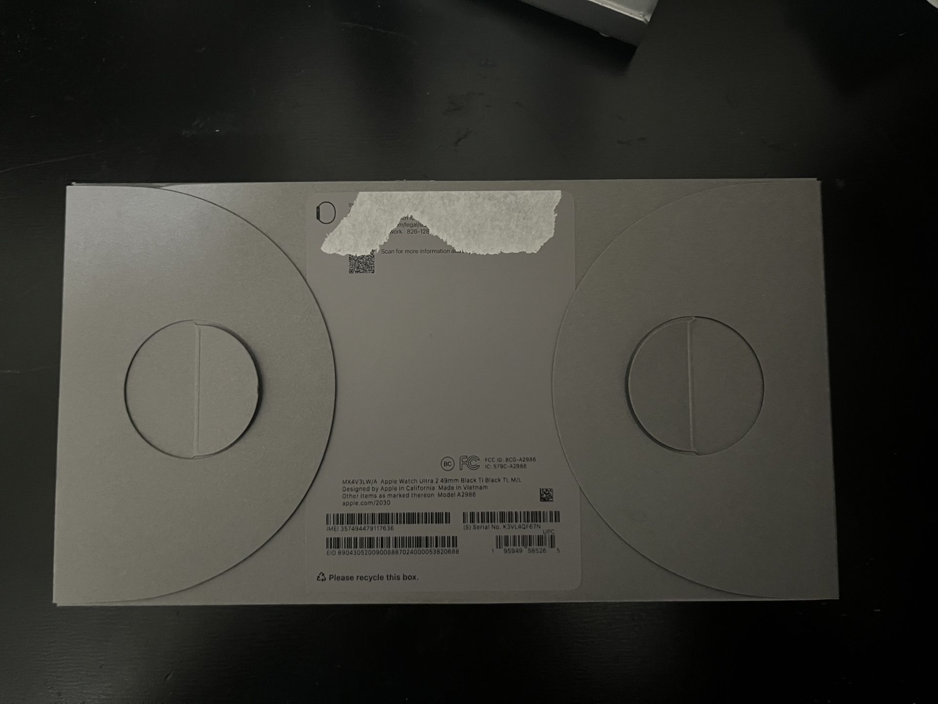 Apple Watch Ultra 2 49mm Black Ti NIB 