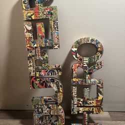 Marvel Comics “Super Hero” Lettering Wall Decor