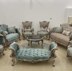 Beautiful sofa Set With Chaise and Coffee Table