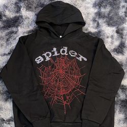 Sp5der rhinestone Hoodie