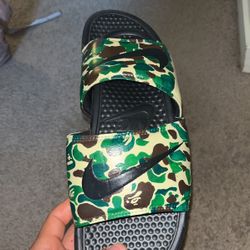 Bape Camo Custom Nike Slides (unfinished)