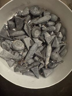 Fishing weights, Lead Sinkers over 10 #. $20