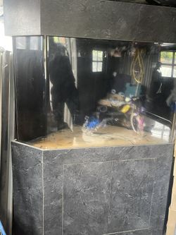 Brand New Corner Fish Tank Acrylic 90 Gallon 