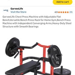 Chest Press With Bench