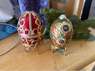 Crystals and  limited edition collections eggs