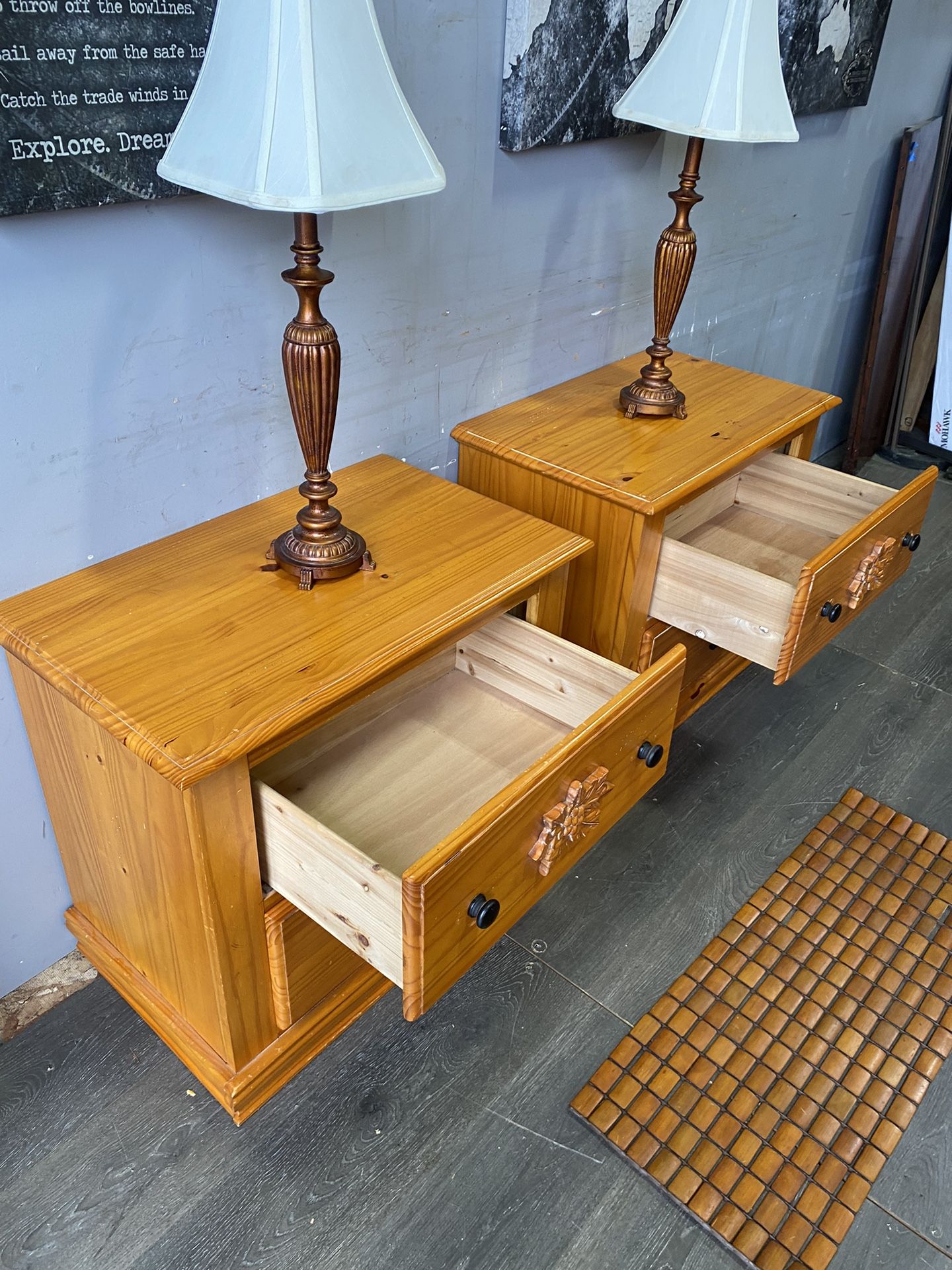Solid Wood Matching Nightstand Set for Sale in Vancouver, WA OfferUp