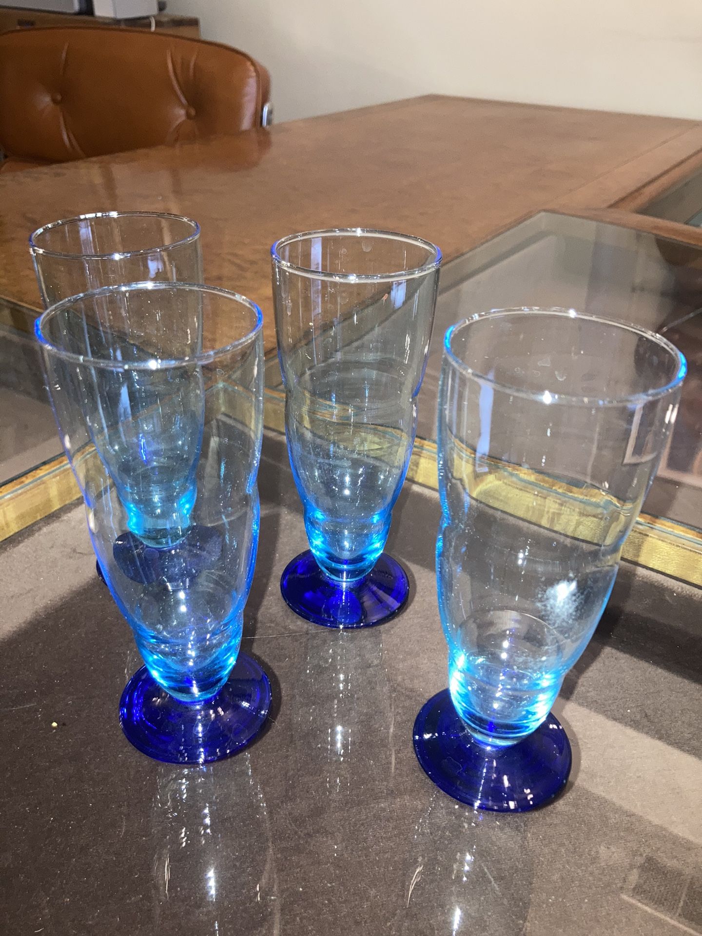 Vintage Cordial Glass Set (Blue)