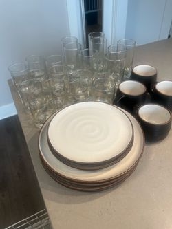 Dish Set + Glassware Bundle – Like New, 1 Month Old