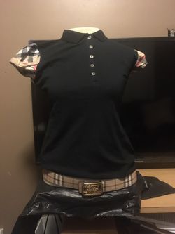 Burberry shirt and belt