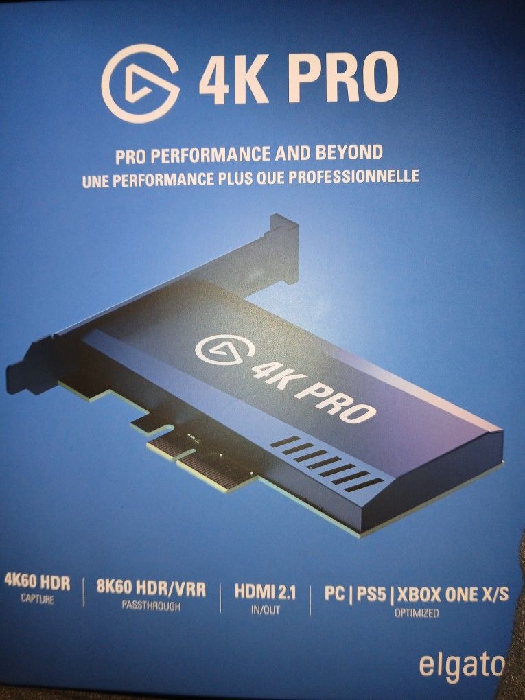 4K PRo Elgato ($190. OBO)