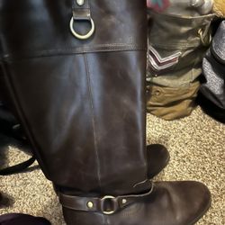 Brown Leather Boots