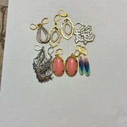 Six Pairs Of Different Earrings