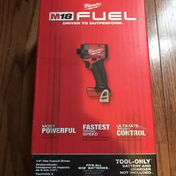 Milwaukee M18  1/4” Hex Impact Driver Tool Only $100 Firm 