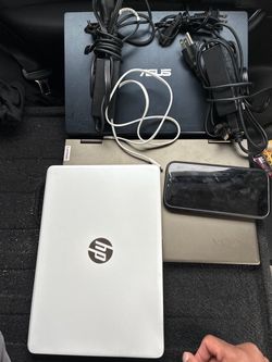 Lot of 3 Used Laptops – HP, ASUS, Lenovo Yoga