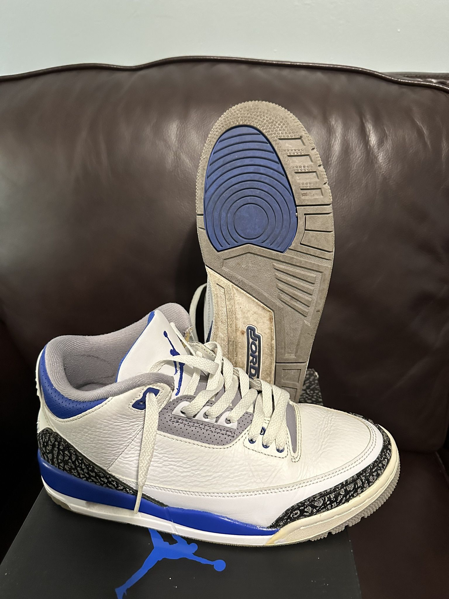 Jordan 3 Racer Blue Size 8.5 Used