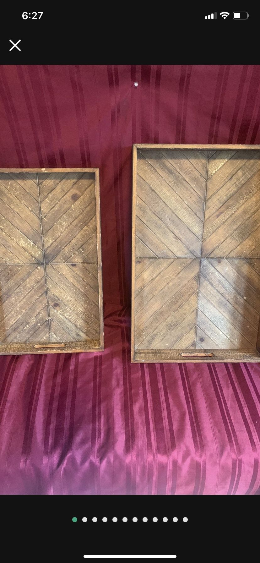 Real Wood Serving Trays Or Home Decor