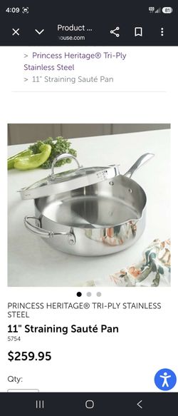 Princess House tri ply cookware