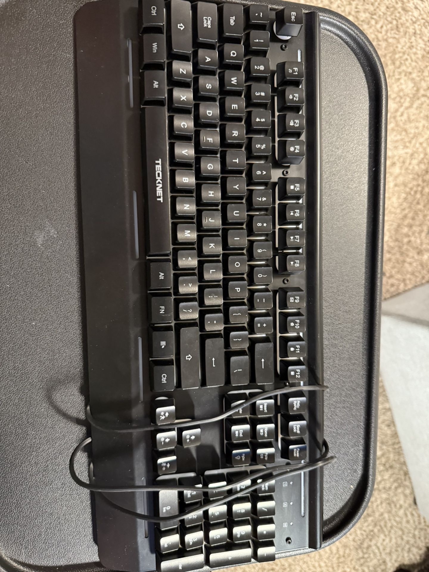 TECKNET Gaming Keyboard, USB Wired Computer Keyboard