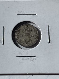 1919 England 3 Pence Coin