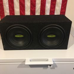 2(10”)  Concept Subwoofers And Box