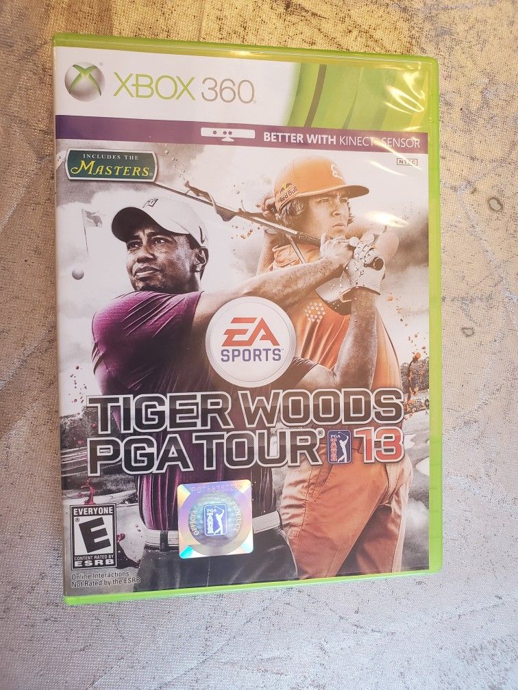XBox 360 TIGER WOODS PGA  golf Tour 13 Videogame (Kinect) video game