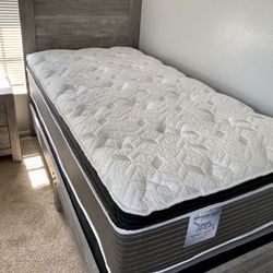 Twin Size Mattress Pillow Top 14” Inches Thick Excellent Comfort Also Available: Full, Queen And King New From Factory Delivery Available