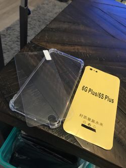 iPhone 6 Plus or 6S plus case and tempered glass for $15